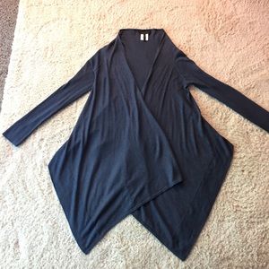 BCBG MaxAzria corn blue cardigan wrap